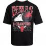 T-Shirt New Era NBA Championship Oversized Chicago Bulls black