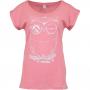 Iriedaily Damen T-Shirt Skateowl 2 flamingo