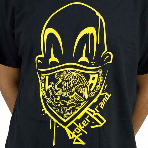 Joker Brand T-Shirt Clown Brand schwarz/gelb 