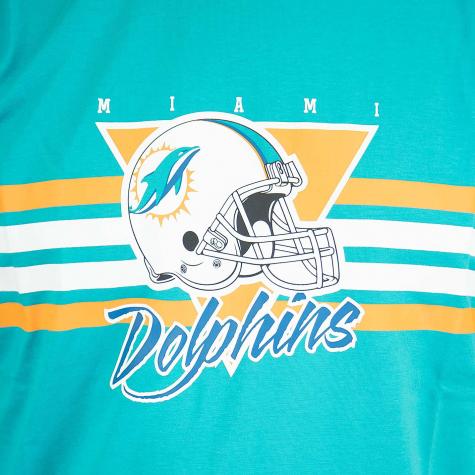 New Era T-Shirt NFL Retro Script Miami Dolphins türkis 
