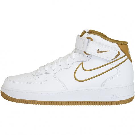 Nike Sneaker Air Force 1 Mid ´07 Leather weiß/braun