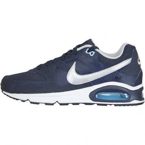 Nike Sneaker Air Max Command Leather dunkelblau/silber 