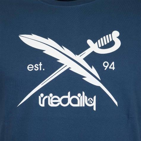 Iriedaily T-Shirt Daily Flag blau 