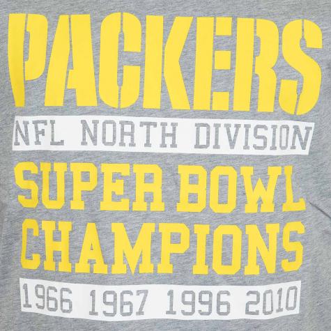 New Era T-Shirt NFL Large Graphic Packers grau 