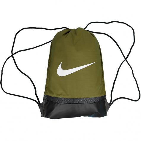Nike Gym Bag Brasilia Gym oliv/weiß 