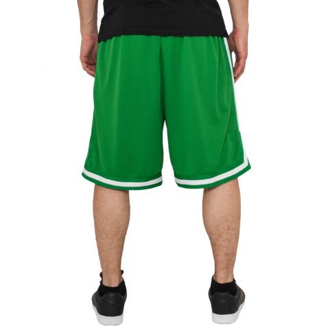 Urban Classics Stripes Mesh Shorts green/green/white 
