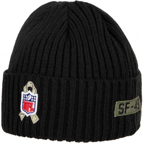 Beanie New Era NFL Salute To Service San Francisco 49ers schwarz 