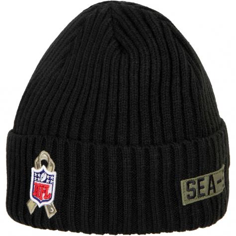 Beanie New Era NFL Salute To Service Seattle Seahawks schwarz 