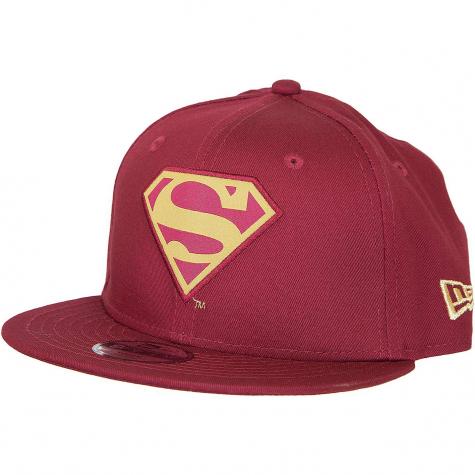 New Era 9Fifty Kinder Snapback Cap Character Superman weinrot/gold