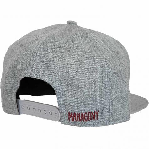 Mahagony Snapback Cap T.O.L. grau/weinrot 