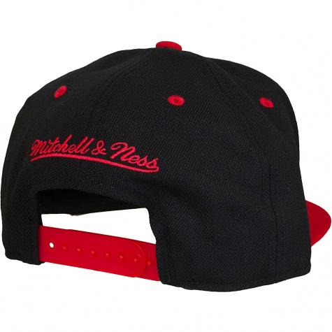 Mitchell & Ness Snapback Cap Team Arch Chicago Bulls schwarz/rot 