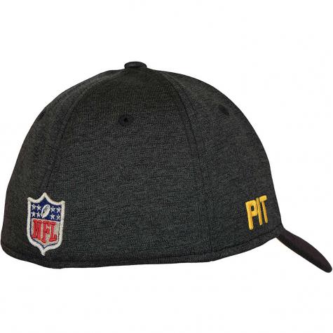 New Era 39Thirty Flexfit Cap OnField Road Pittsburgh Steelers schwarz/grau 