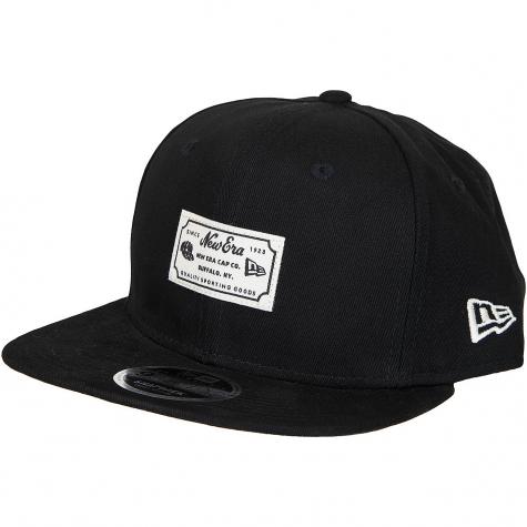 New Era 9Fifty Snapback Cap Script Patch schwarz