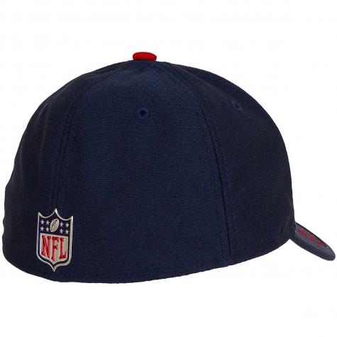 New Era 39Thirty Flexfit Cap OnField NFL17 Houston Texas dunkelblau/rot