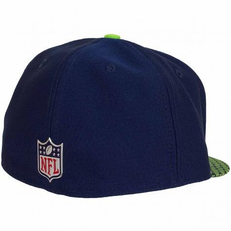 New Era 59Fifty Fitted Cap OnField NFL17 Seattle Seahawks dunkelblau/grün 