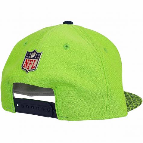 New Era 9Fifty Snapback Cap OnField NFL17 Seattle Seahawks grün/dunkelblau 