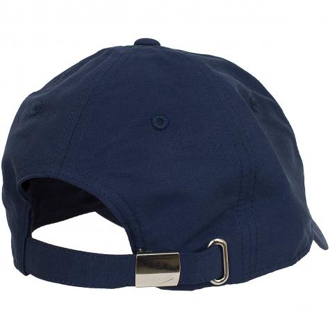 Nike Snapback Cap Metal Swoosh Logo dunkelblau/silber 