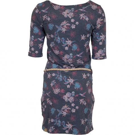 Ragwear Kleid Tanya Flowers E dunkelblau