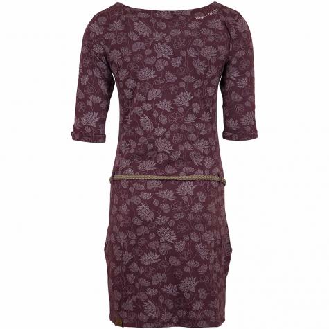 Ragwear Kleid Tanya Flowers dunkelrot