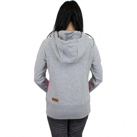 Mazine Damen Hoody Tasty grau/dunkelblau/pink