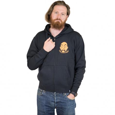 Joker Brand Zip-Hoody Skull schwarz 