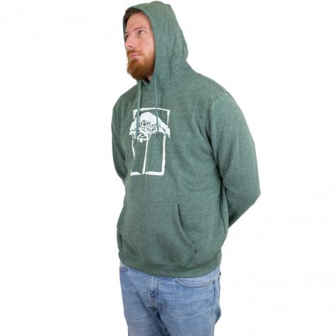 Mahagony Hoody T.O.L. Bush Print grün melange 
