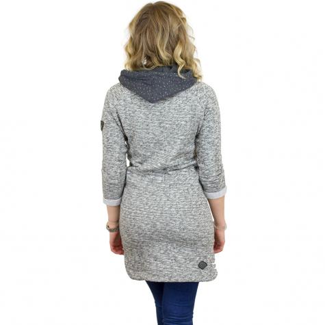 Ragwear Kleid Bess schwarz meliert 