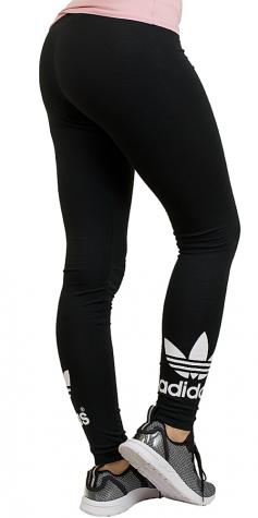 Adidas Originals Leggings Trefoil schwarz 