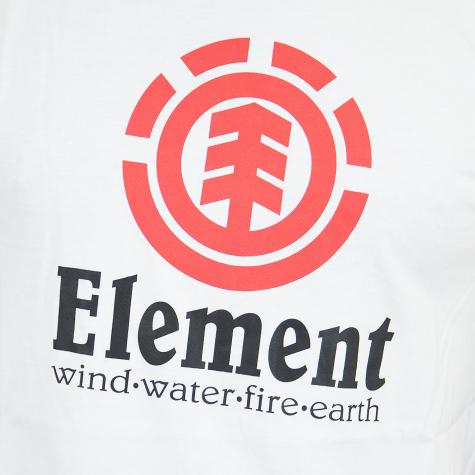 Element Longshirt Vertical Raglan weiß/schwarz 