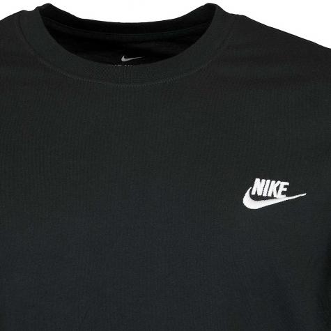 Nike Longsleeve Club schwarz/weiß 
