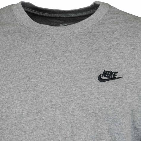 Nike Longsleeve Club grau/schwarz 