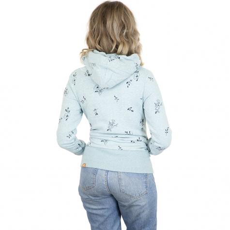 Ragwear Damen-Hoody Yoda Flowers light blue