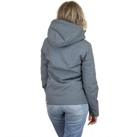 Ragwear Damen-Jacke Lynx Dots dunkelgrau 