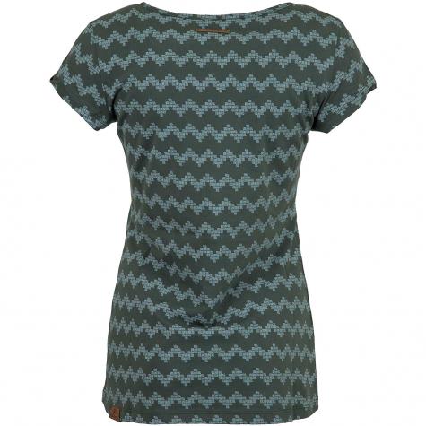 Ragwear Damen T-Shirt Mint Zig Zag grün