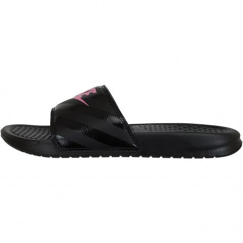 Nike Damen Badelatschen Benassi Just Do It schwarz/pink 