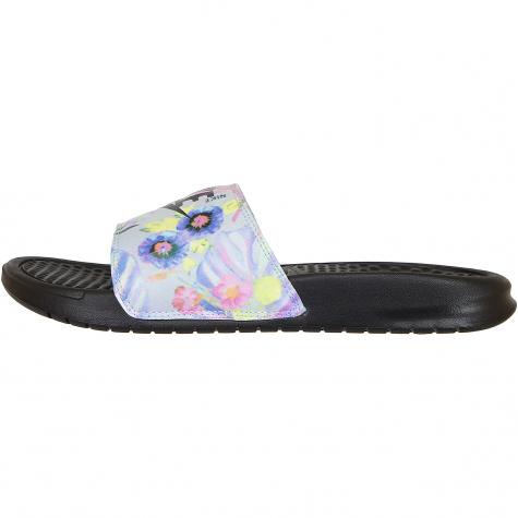 Nike Damen Badelatschen Benassi JDI Print platin/schwarz 