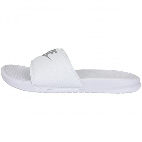 Nike Damen Badelatschen Benassi Just Do It weiß/silber 
