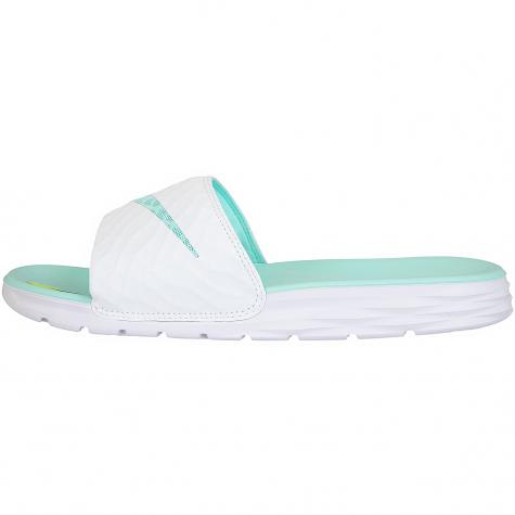 Nike Damen Badelatschen Benassi Solarsoft weiß/türkis