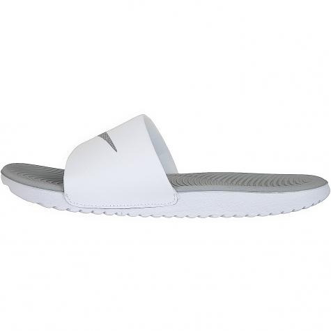 Nike Damen Badelatschen Kawa Slide weiß/silber 