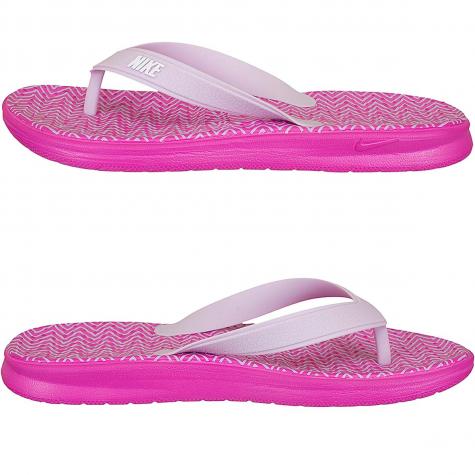 Nike Damen Flip Flops Solay Thong Print pink/weiß 