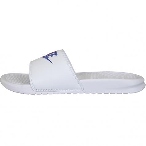 Nike Badelatschen Benassi Just Do It weiß/royal 
