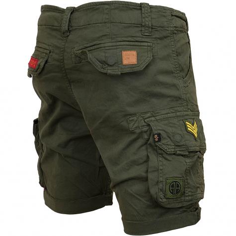 Alpha Industries Shorts Crew Patch oliv 