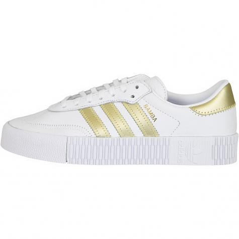 Adidas Originals Damen Sneaker Sambarose weiß/gold 