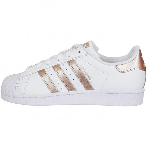 Adidas Originals Damen Sneaker Superstar weiß/gold 