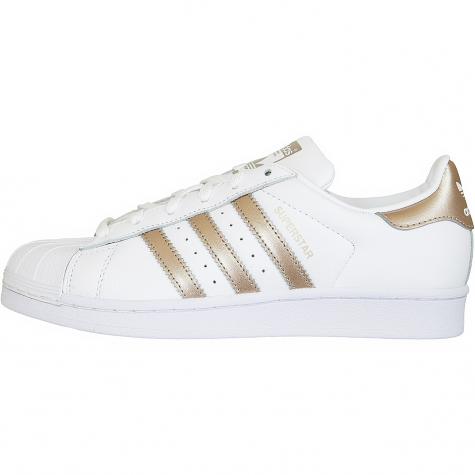 Adidas Originals Damen Sneaker Superstar weiß/gold 