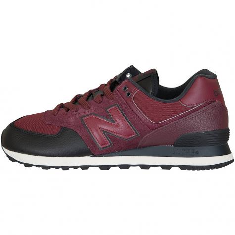 New Balance Sneaker 574 Leder/Mesh/PU weinrot 