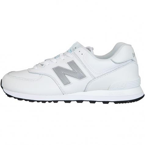 New Balance Sneaker 574 Leder/Synthetik weiß/grau 