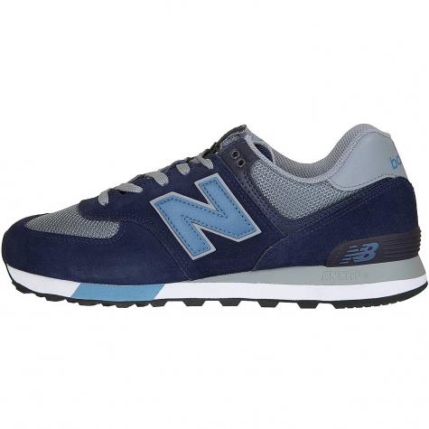 New Balance Sneaker 574 PU Wildleder/Textil blau/grau 