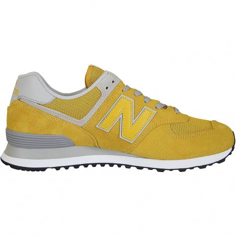New Balance Sneaker 574 Wildleder/Mesh/Synthetik gelb 