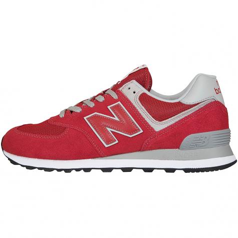New Balance Sneaker 574 Wildleder/Mesh/Synthetik rot 